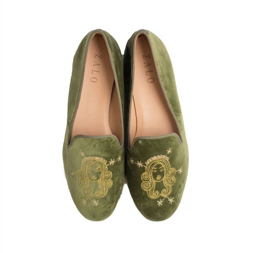NEW HOUSE OF ZALO virgo slipper in olive